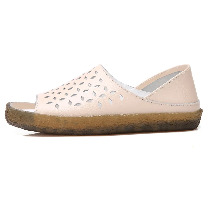 Сандалии UVWP женские из натуральной кожи босоножки на плоской подошве