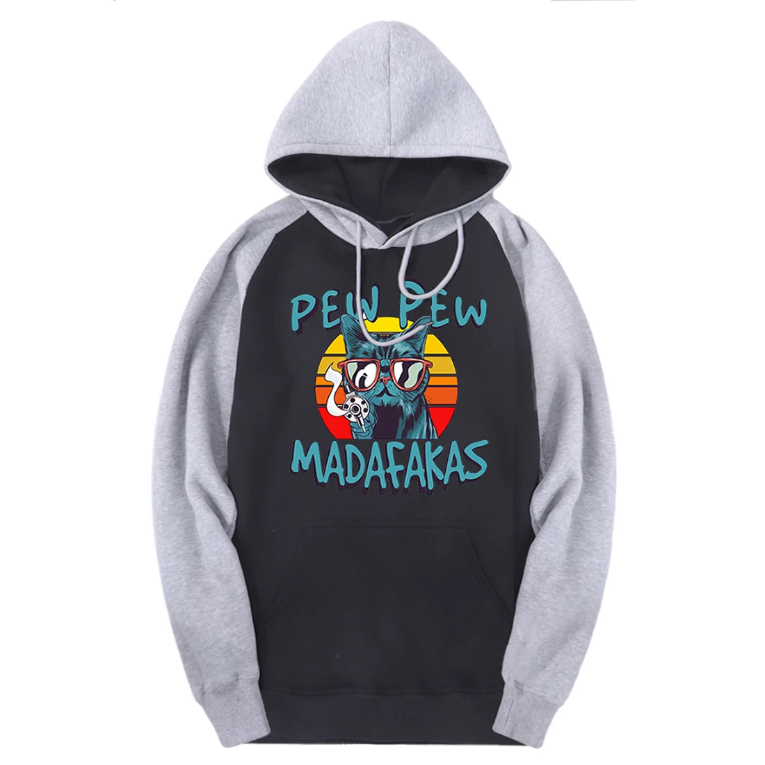 

Pew Madafakas Mens Sweatshirts Raglan Hooded 2020 Casual Pullovers Autumn Winter Harajuku Solid Hoodies Male Black Hoody Homme