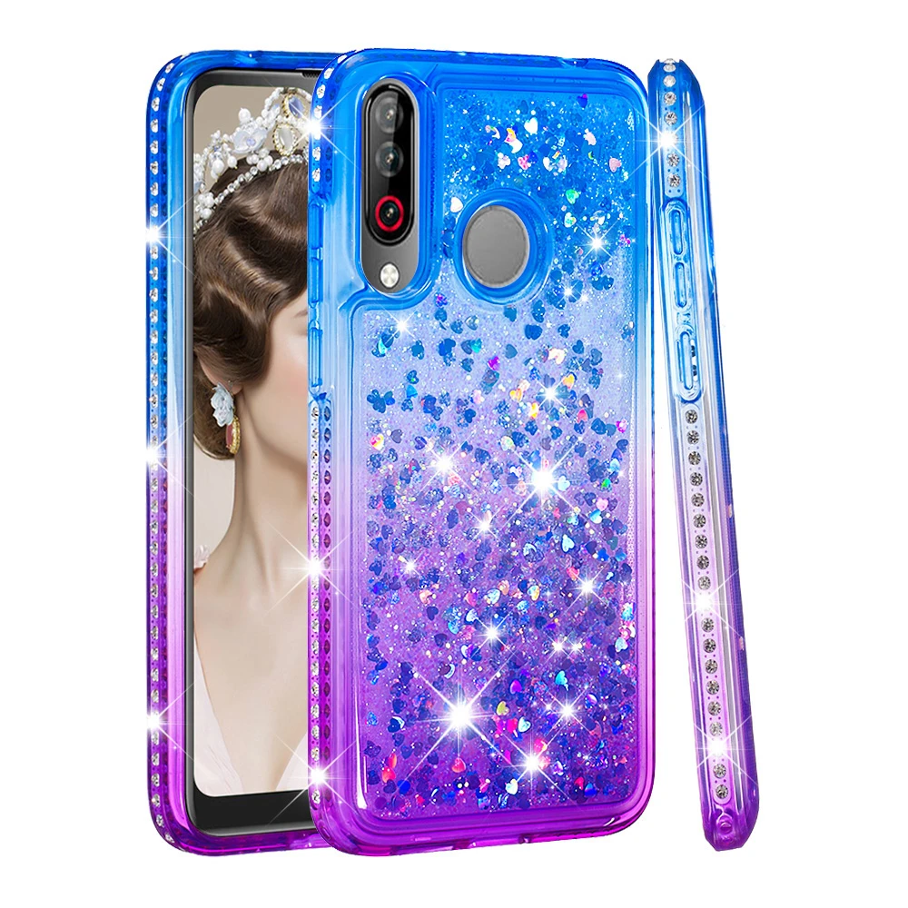 Ультратонкий чехол с алмазным блеском для LG V40 ThinQ X Power 3 мягкий из ТПУ жидким