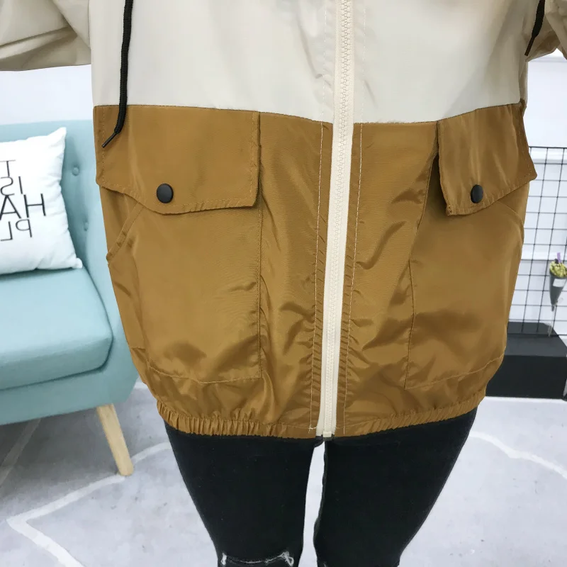 Новинка весна-осень в стиле Харадзюку Корейском с капюшоном колледжа | Женская