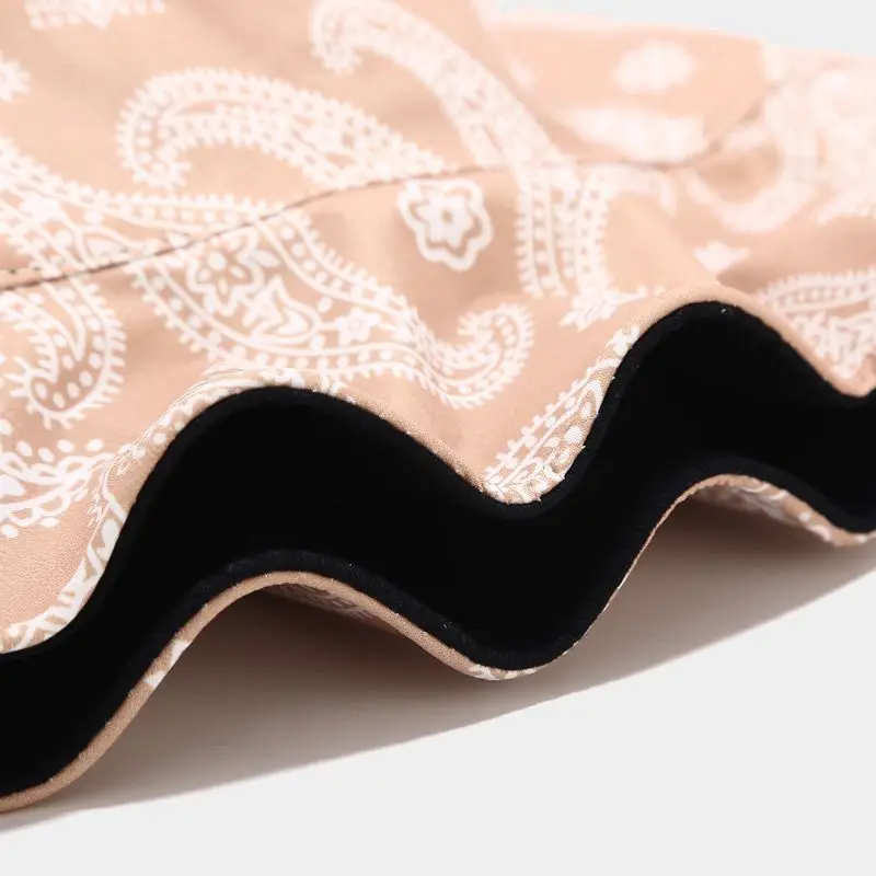 Летние кешью хлопковое платье с цветами красивое ведро головные уборы для мужчин