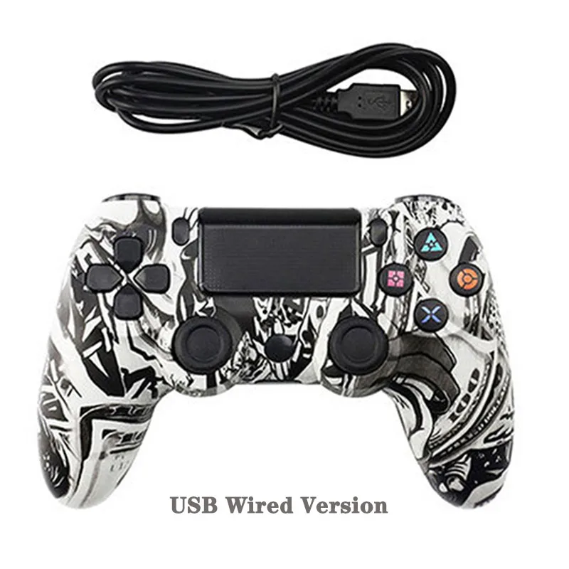 Wired version 6 WUIYBN геймпад PS4 контроллер Bluetooth беспроводной/USB проводной джойстик для SONY Playstation 4 игровой автомат консоль ПК паровой - Цвет: Wired version 6