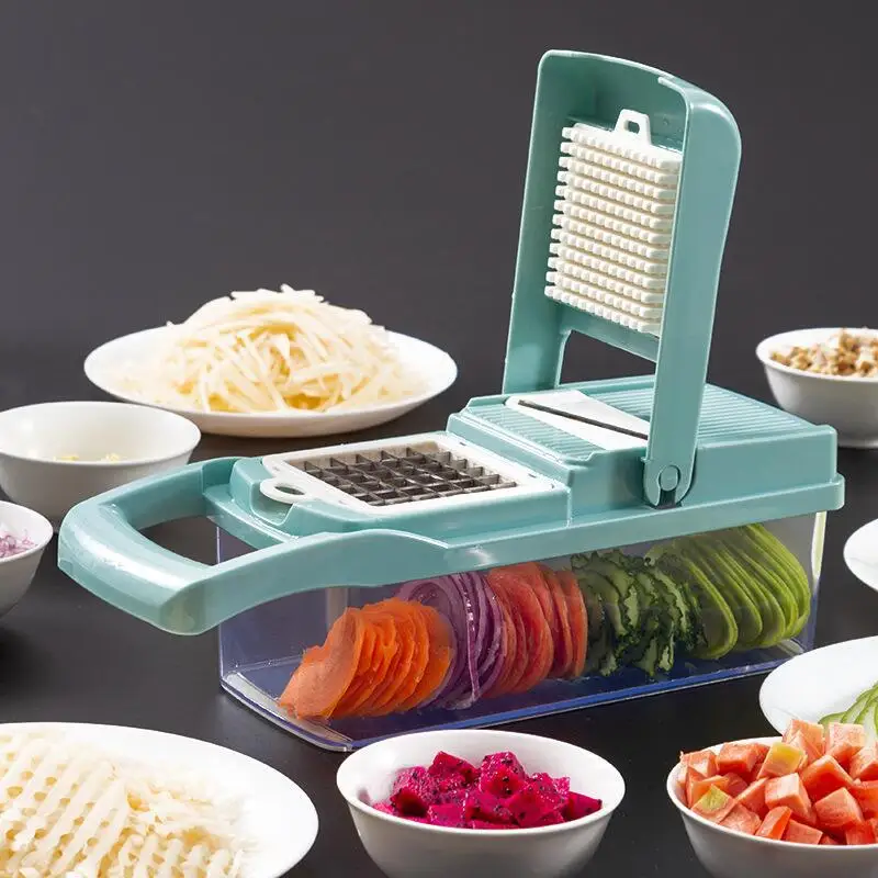 Многофункциональный разделочный артефакт 8 в 1 измельчитель лука нарезанный