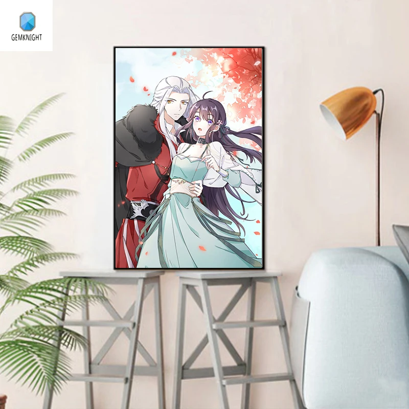 Diy цифровая живопись Анимация diy масло декор для гостиной модульная живопись по номерам.