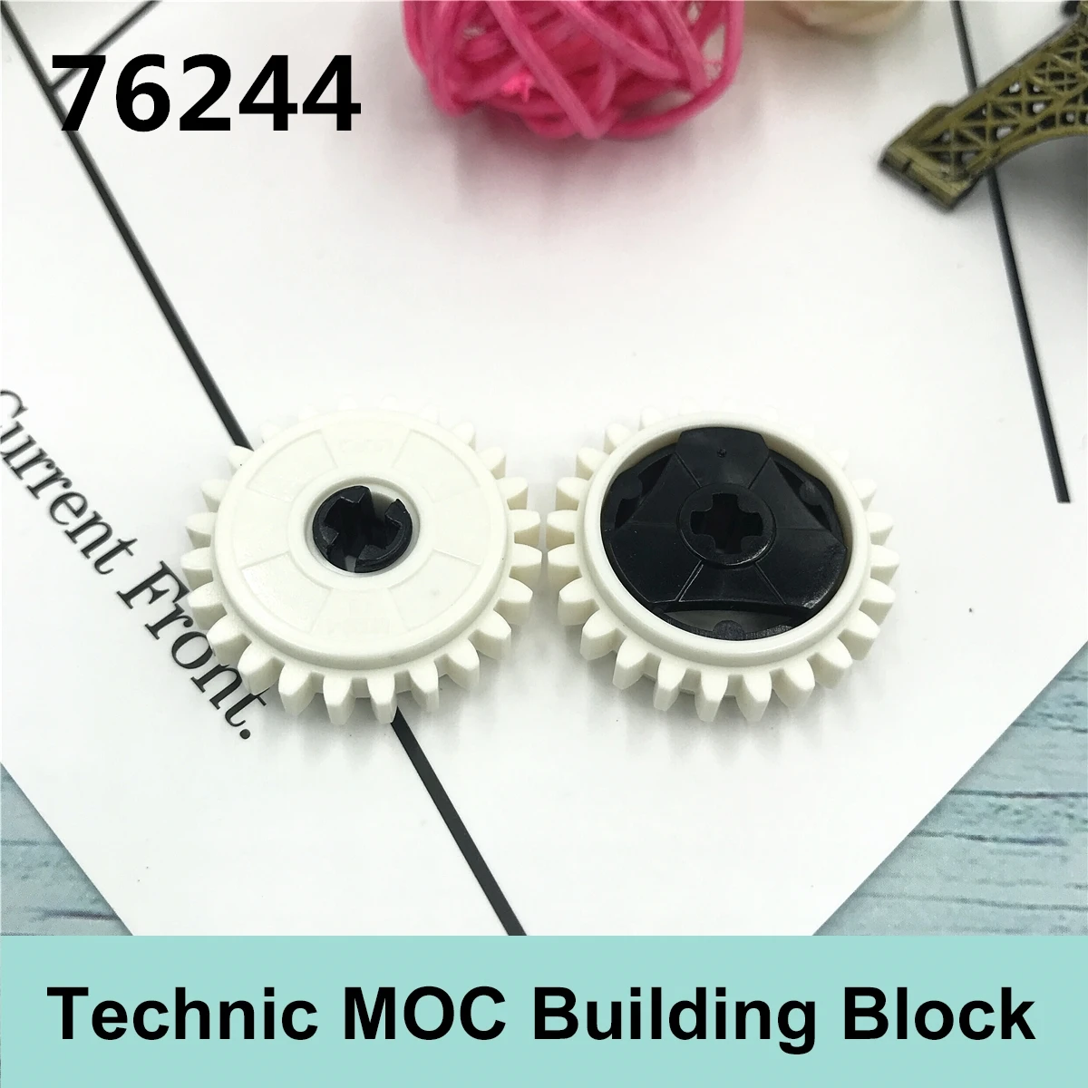 

10PCS Technology Building Block Parts Compatible with Famous Brand MOC Parts 76244 6036892 24 Tooth Clutch Gear