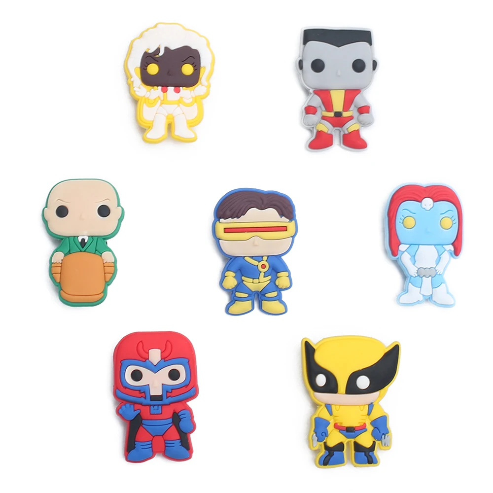 

1pcs X-hero Man PVC Shoe Charms Shoe accessories Shoe decoration Shoe Buckles Accessories Fit Bands Bracelets Croc JIBZ