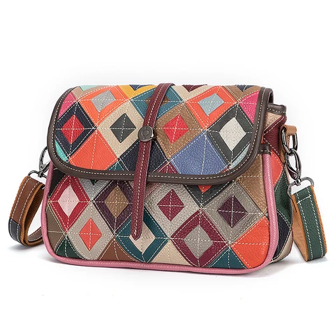Многоцветная качественная кожаная Роскошная брендовая дамская модная маленькая сумочка с цветами, сумка на плечо для женщин, дизайнерская женская сумка-тоут, 1122