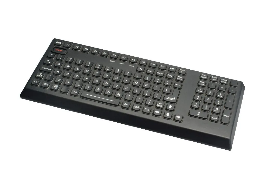 

IP68 desk top keyboard with numerical keypad and function keys