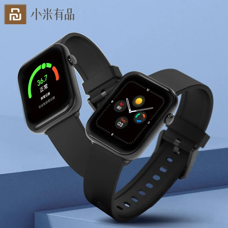 

Youpin Smart Watch Body Temperature Smartwatch 1.55 Inches TicWatch GTH Blood Oxygen Heart Rate Monitoring Waterproof Men Women