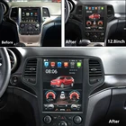 Автомобильный мультимедийный видеоплеер, экран 12,8 дюйма в стиле Tesla, 2 Din, GPS для Jeep Grand Cherokee 2014 -2016- 2018, Android 11, Авторадио