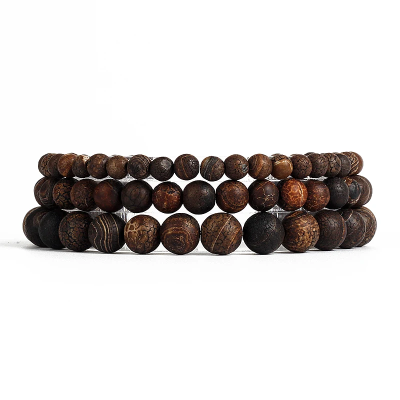 

Treasure Energy Tibetan Agates Bracelets Men Natural Stone Reiki Amulet Healing Bracelets Women Beads Meditation Jewelry Pulsera