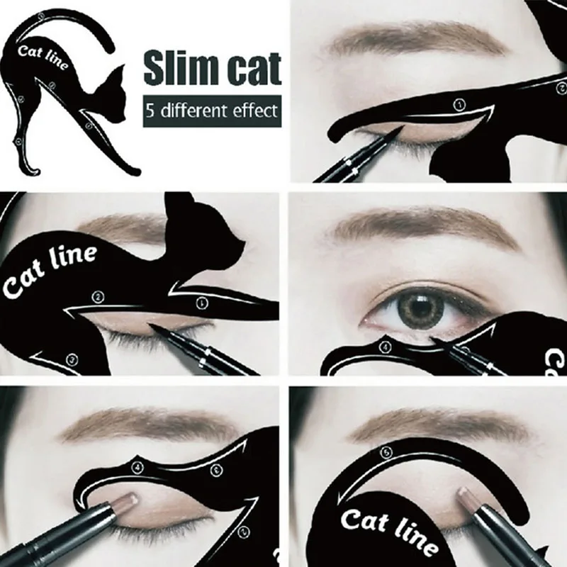 Трафареты для подводки глаз Cat Line 2 шт.