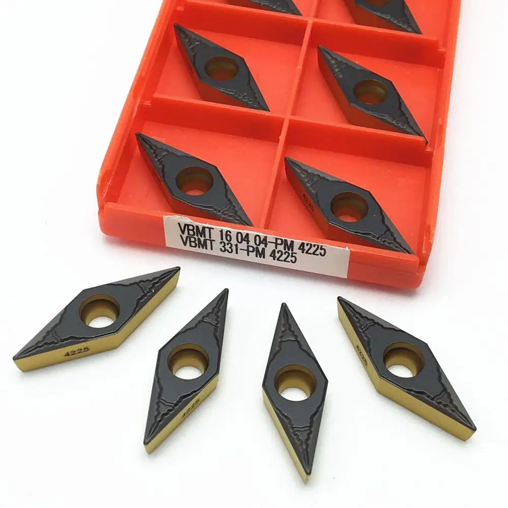 

Turning insert VBMT160404 PM 4225 External turning tool CNC lathe tool Carbide cutting tool VBMT 160404