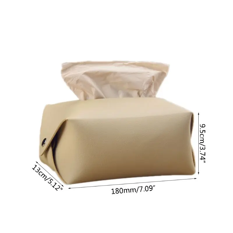 Коробка из искусственной кожи для бумажных салфеток чехол держатель органайзер