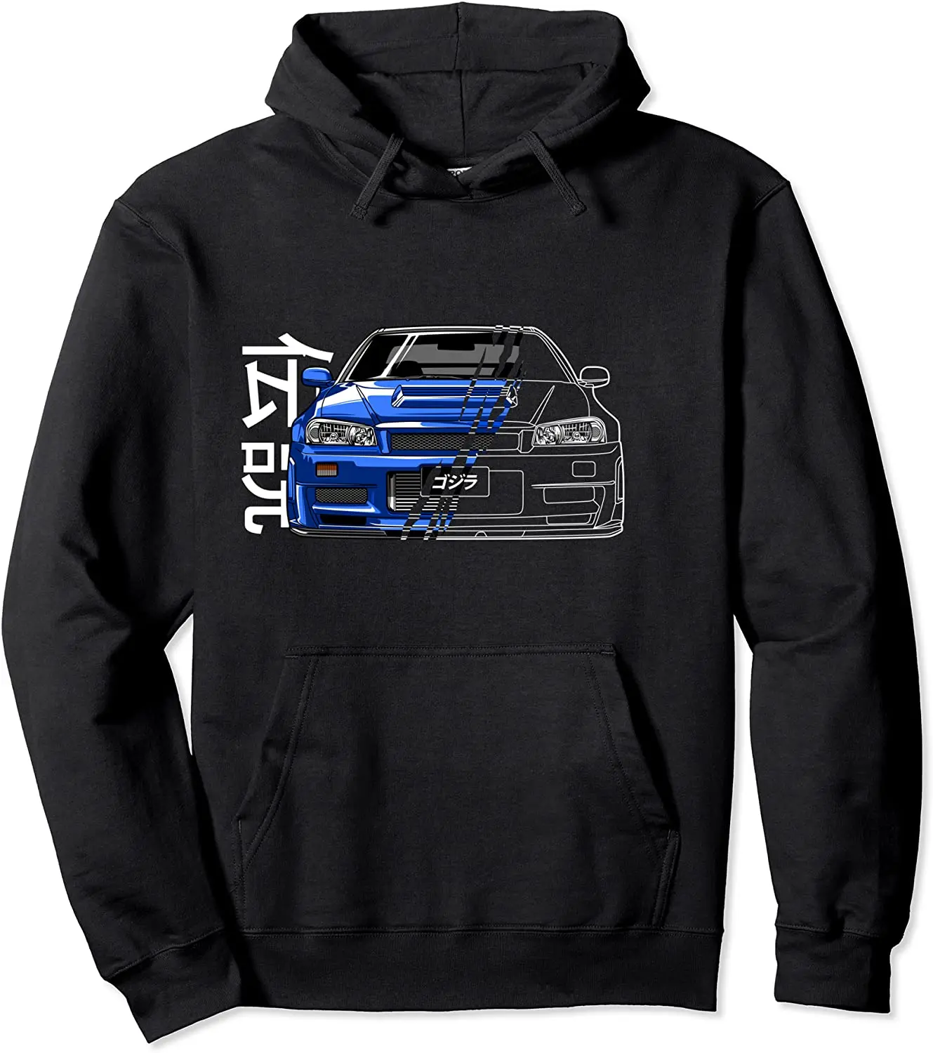 

100% Cotton JDM Legend Retro Gaming Racecar Tuning Car Pullover Hoodie
