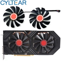 2pcsset95mm fdc10u12s9 c cf1010u12s cf9010h12s xfx rx580 gpu cooler fan for his rx 590 580 570 graphics card cooling