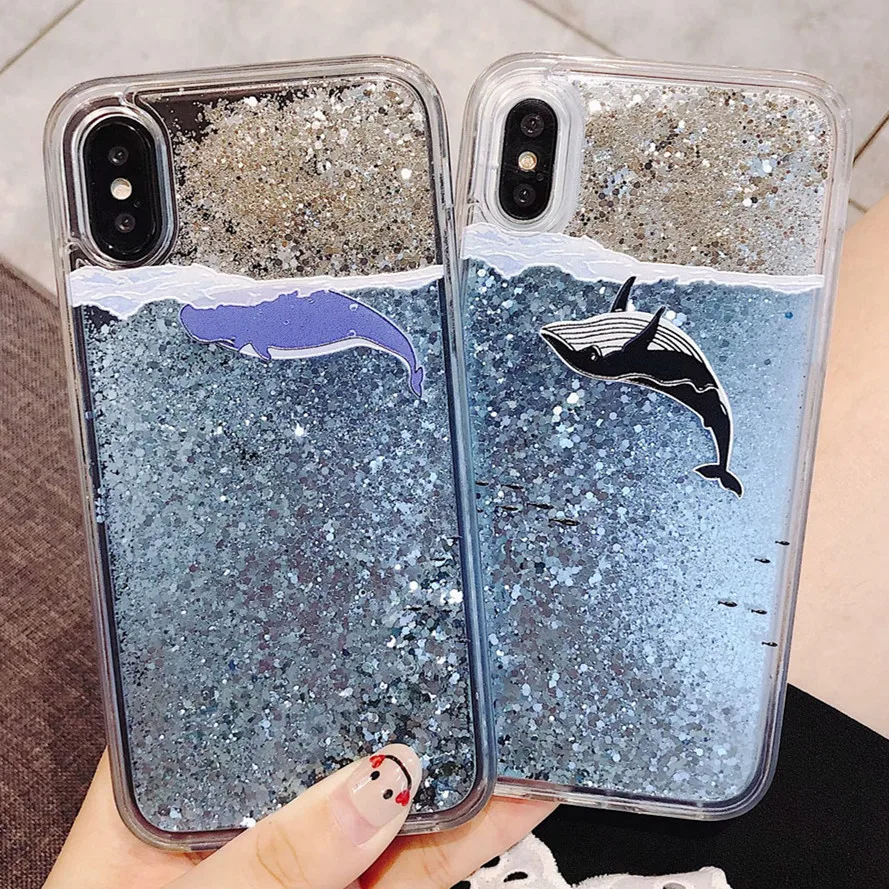 Чехол зыбучий песок Кит Акула коралл для HUAWEI P20 LITE мягкий чехол PRO NOVA 3 2S mate 20 pro