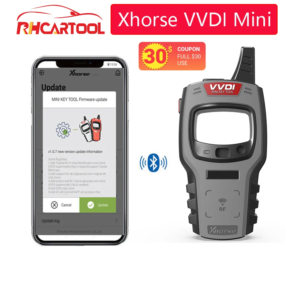 OBD2 Диагностический Xhorse VVDI мини ключ инструмент удаленный ключ программист для VAG автомобилей ключ генератор программист мульти-языки
