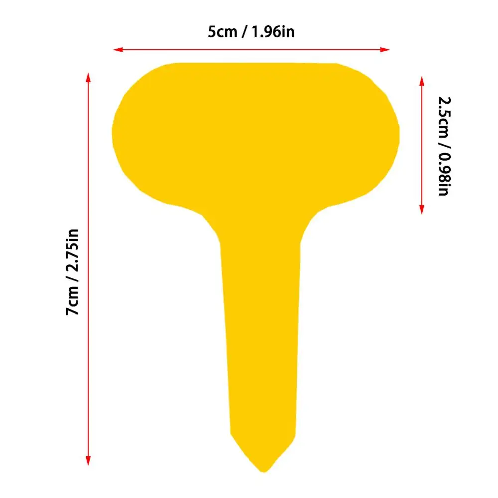 100 шт. Т образные пластиковые таблички для выращивания растений|Маркеры растений|