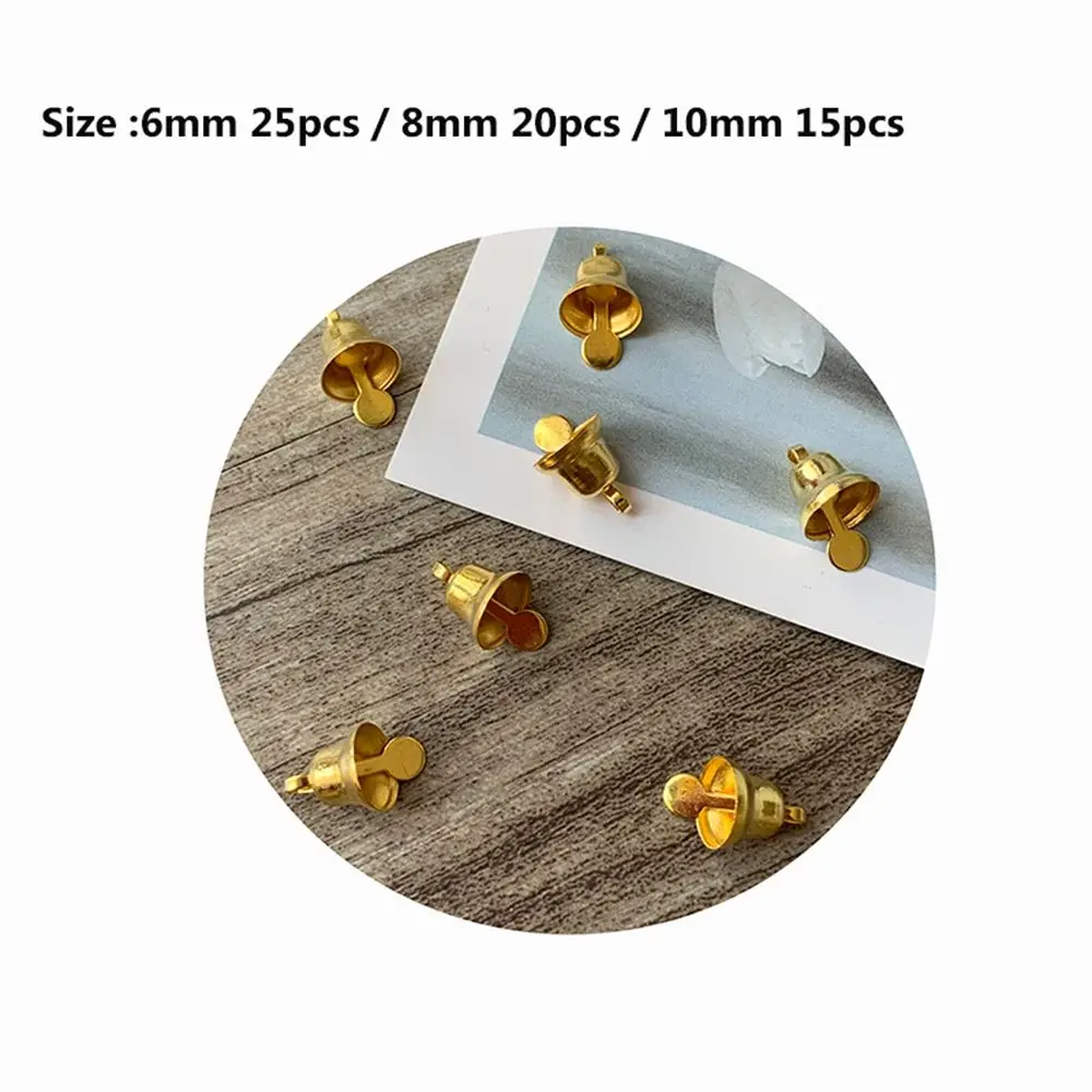 15/20/25Pcs Mini Metal Horn Bell Opening for BJD Doll Christmas Tree Ornaments DIY Handmade House Becor Accessories | Игрушки и хобби