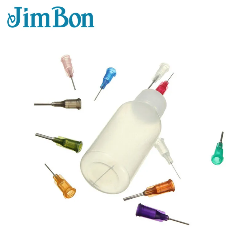 Прозрачный полиэтиленовый диспенсер для игл JimBon бутылка канифоли паяльная