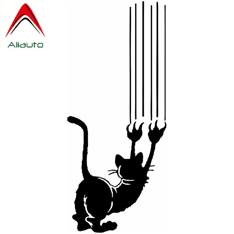 

Aliauto Personality Car Stickers Angry Cat Claw Automobile Styling Vinyl Sunscreen Decal Accessories,9cm*22cm