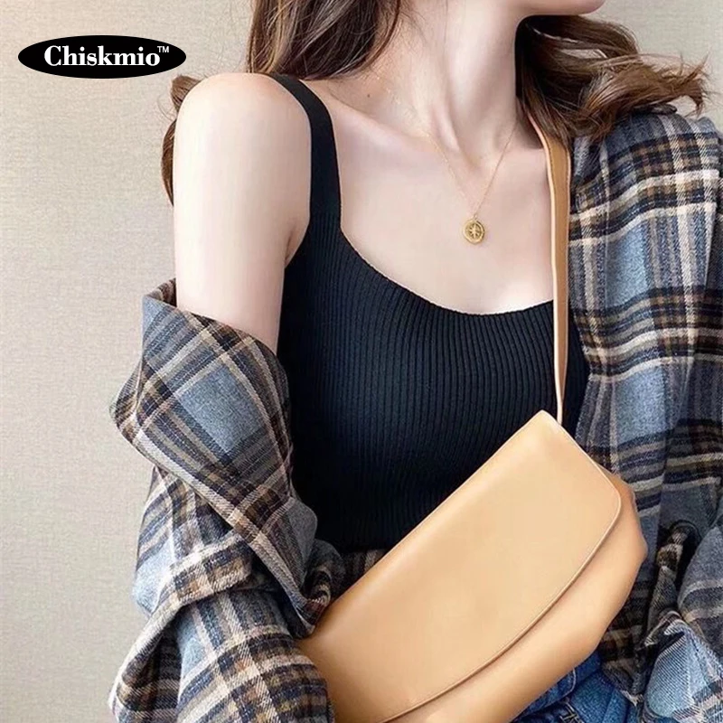 

Vintage Tube Top Knitted Tank Top Women Sexy Sleeveless Backless Green Basic Solid Top Vest Korean Street Female Clothes Vest