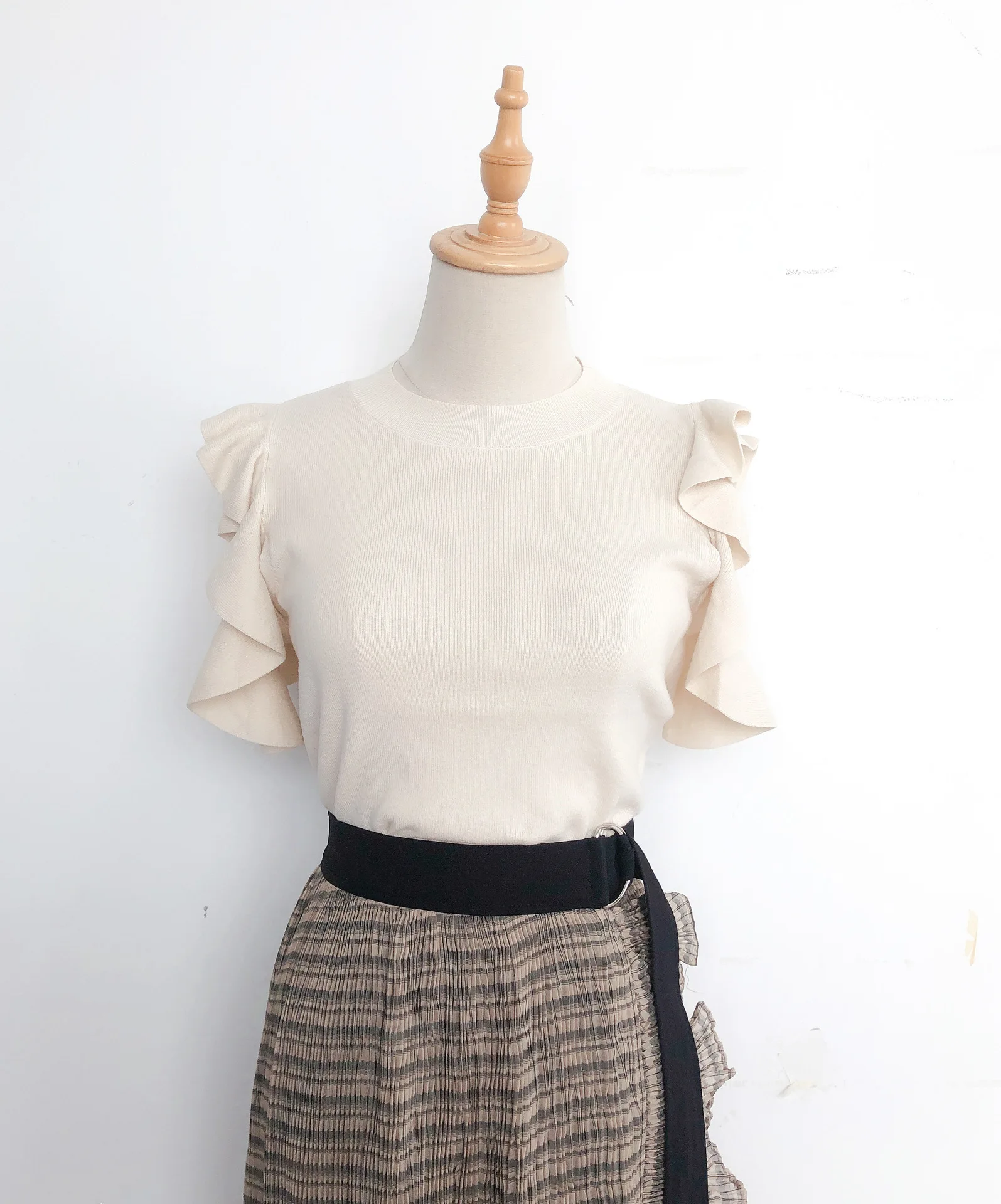 

Neploe O Neck Shoulder Strapless Pullover Knit Sweater Women O Neck Pullover Long Sleeve Pull Femme Spring Summer Solid Sueter