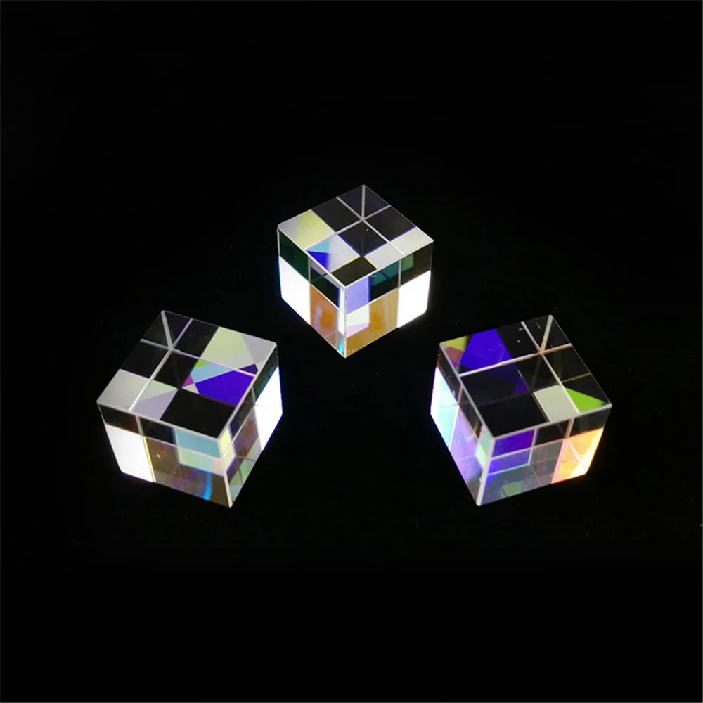 

Cube Rainbow Prism Optical Glass Prism Physics Light Spectrum Educational Model Outdoor Photography Tool