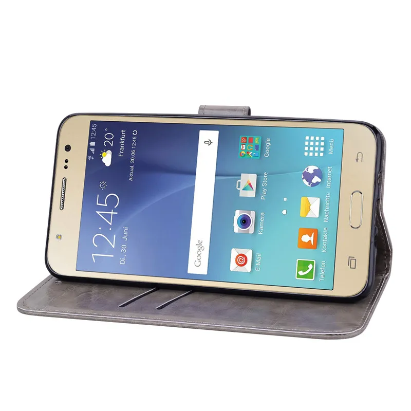 Чехол для samsung Galaxy J7 j710 Флип кожаный чехол для Galaxy samsung J7 чехол для телефона с отделениями для карт