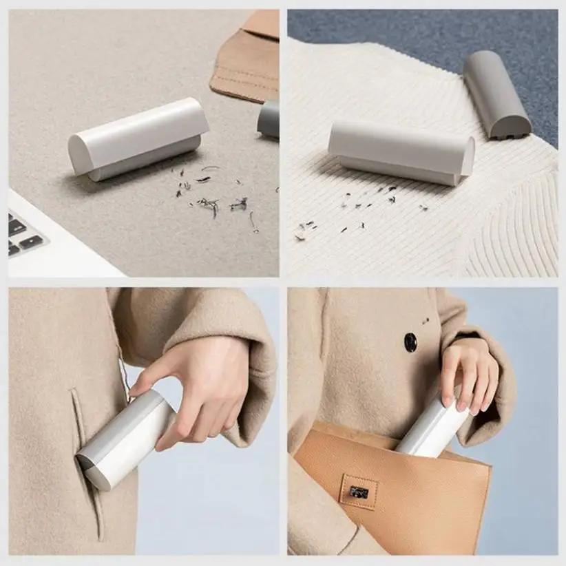 

Tearable hair sticking device Roller pet hair sticking roller remover Travel portable sticking hair brush