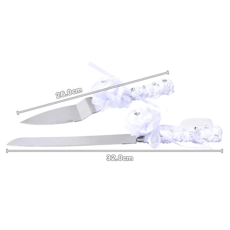 2pcs Wedding Stainless Steel Cake Shovel Set Bread Pizza Knife Dessert Pie Fondant Divider Cutter Spatula Server Baking Tool - купить по