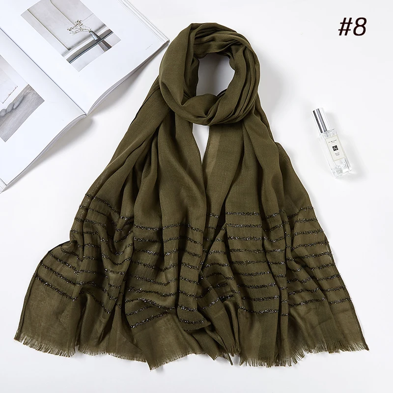 Plain Shimmer maxi cotton scarf hijab solid Fringed shawls glitter muslim long muslim head wrap turbans scarves/scarf 10PCS/LOT