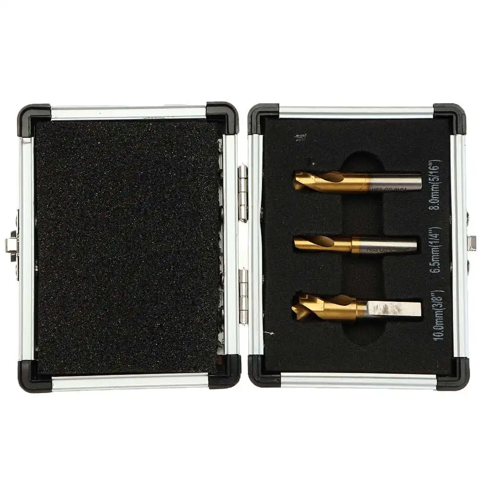 

3pcs 6.5mm 8mm 10mm HSS CO Spot Weld Sheet Metal Hole Cutter Solder Joint Removal Drill Bits Tools Set Kit
