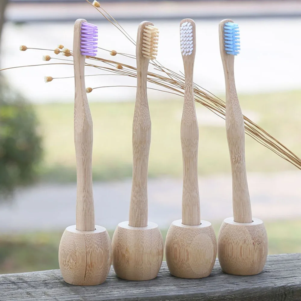 1 шт. личный окружающую среду бамбука тыквы Форма Зубная щётка для гигиены
