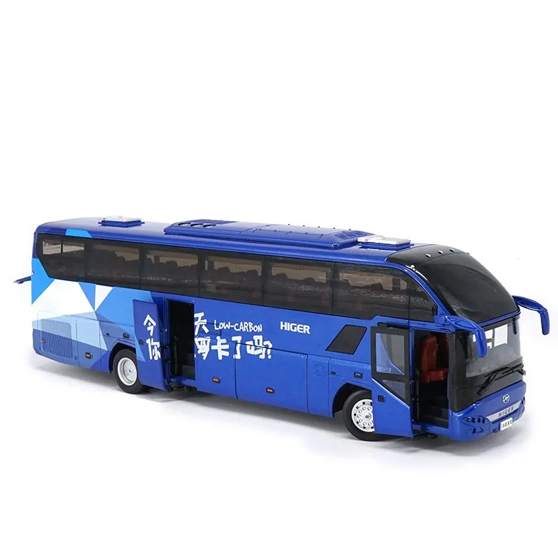 Original Collectible Higer 1:42 China Gold Dragon KLQ6125B Travel Bus Die Cast Model toy bus model for christmas gift Collection | Игрушки и