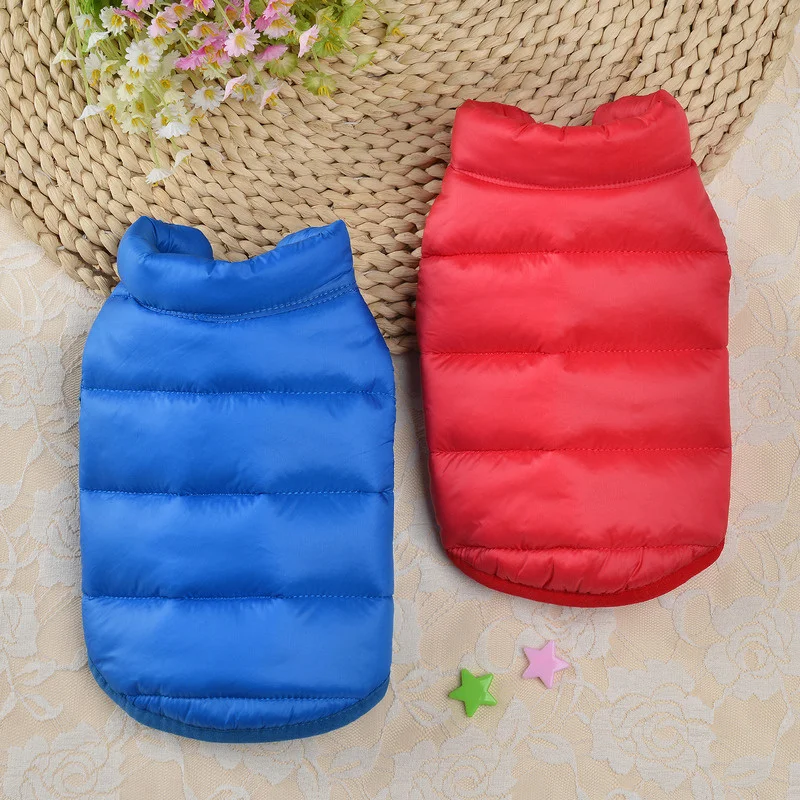 

Winter Pet Dog Coat Clothes for Dogs Warm Thicken Solid Color Dog Clothes for Small Dog Red Green Christmas Style Big Dog Jacket