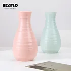 Небьющаяся Современная ваза для цветов, домашнее украшение для гостиной, имитация керамического цветочного горшка, пластиковые вазы для украшения стола