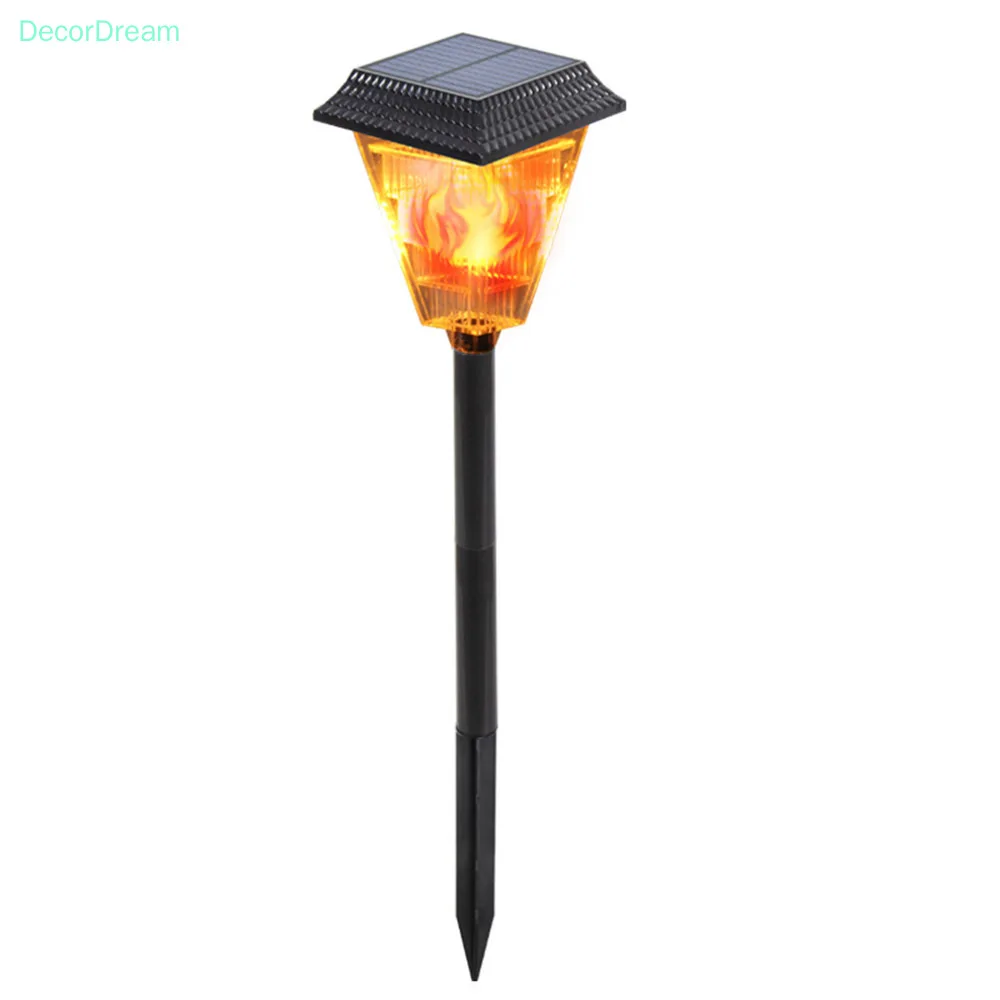 

Solar Powered Fire Flame LED Lawn Light Outdoor Villa Landscape Ground Lamp Garden Corridor Decorative Lights Waterproof