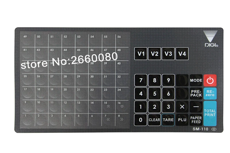 DIGI SM100 Sm110 клавиатуры/наложения и Sm-100 схемы для Digi Sm-100PCS большие электронные весы английская версия