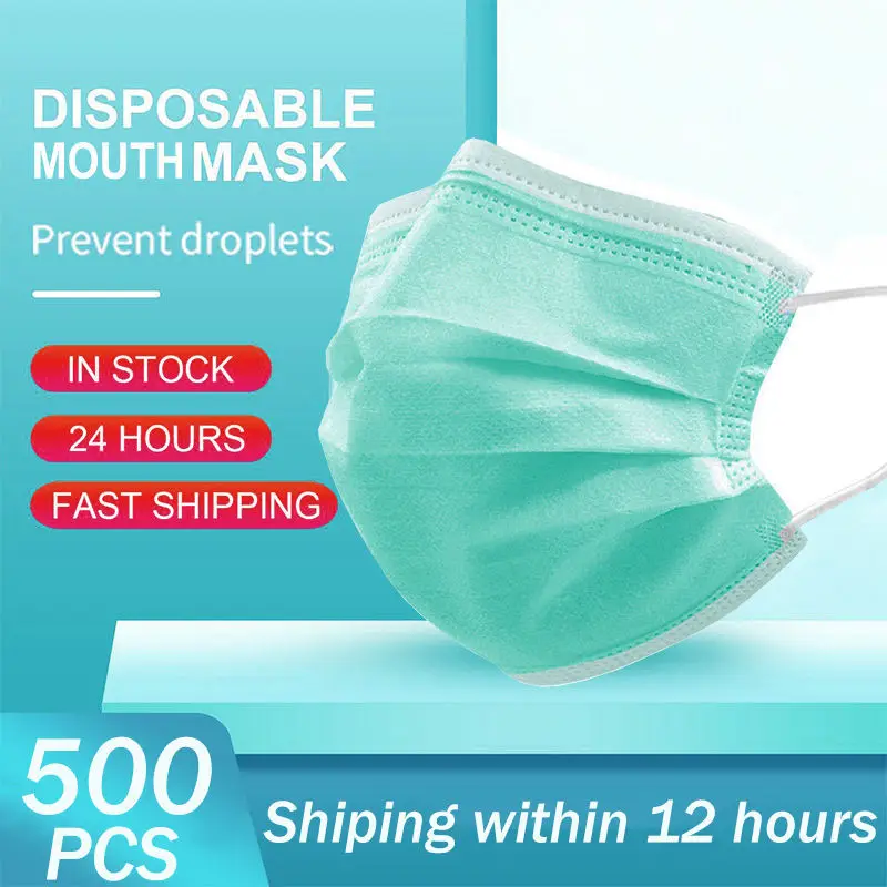 

В наличии медицинская маска, дышащая эластичная трехслойная хирургическая маска с ушной петлей, унисекс, одноразовая Нетканая зеленая маск...