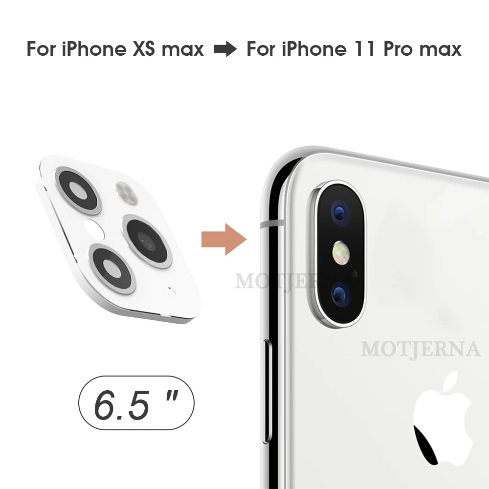 Protection Camera Lens Seconds Change For iPhone 11 Pro Max Glass Protector Cover XS X MAX XR Luxury Sticker Fake |