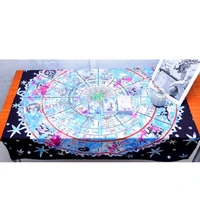 tarot card divination tablecloth witt astrology divination props astrological board game altar table cloth