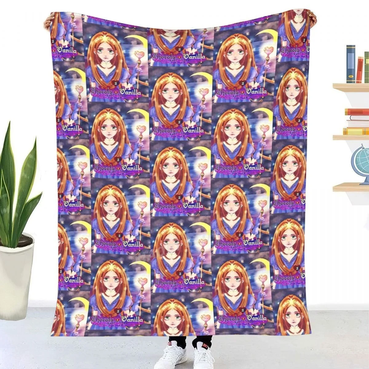

Sugar Sugar Rune- Chocola Throw Blanket Sherpa Blanket Bedding soft Blankets