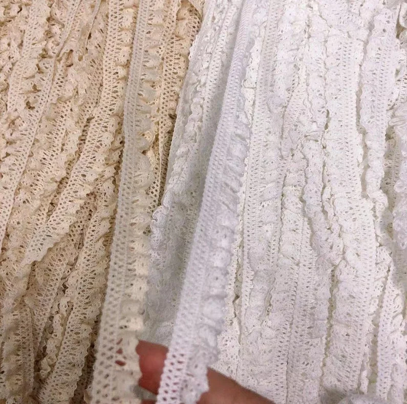 Лидер продаж! 10 метров хлопок эластичное кружево отделка шитье Материал