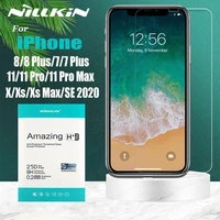 nillkin for iphone 13 12 11 pro max 12 mini 11 x xr xs glass screen protector safety tempered glass for iphone 8 7 plus se 2020