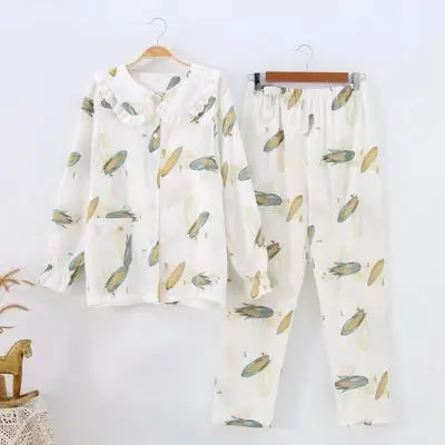 

New baby clothes summer thin section double maternity cotton section breastfeeding nursing clothes pajamas pregnant women suit