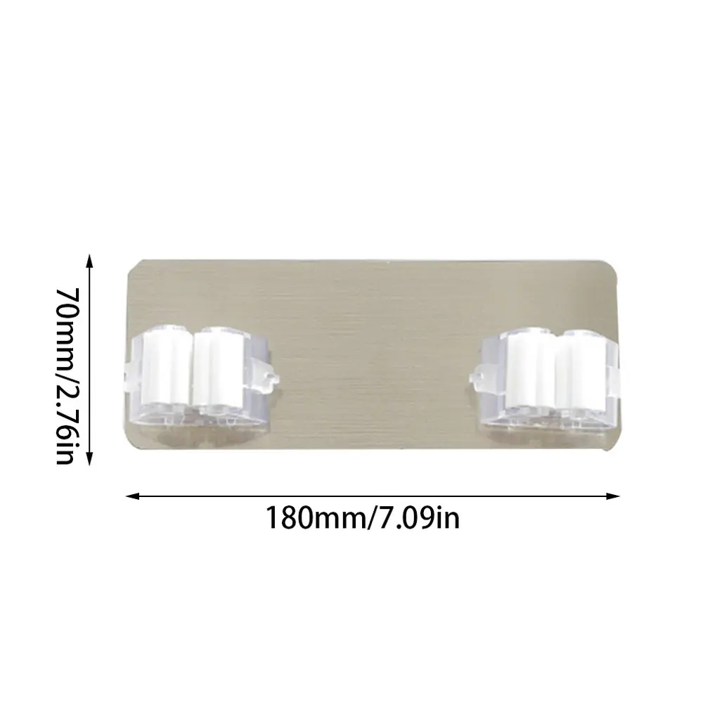 

New Mop Holder Broom Clip Seamless Hook Punch Free Bathroom Kitchen Wall Hanging Mop Clip Hook Hanging