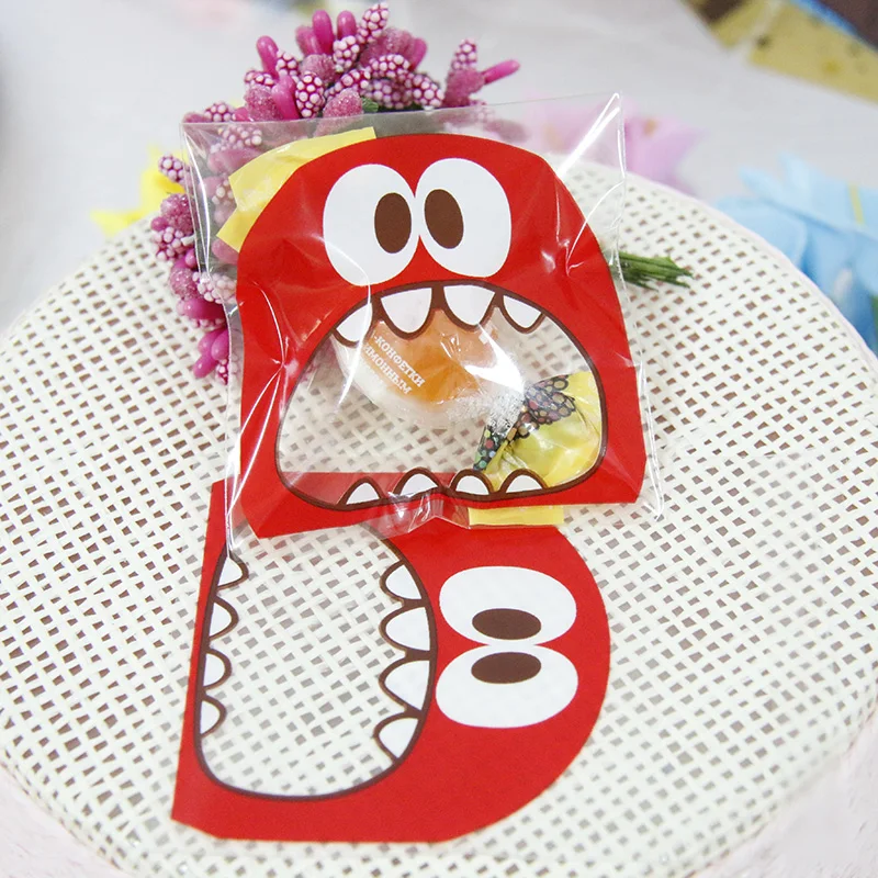 Пластиковые милые Мультяшные подарочные пакеты упаковка для печенья