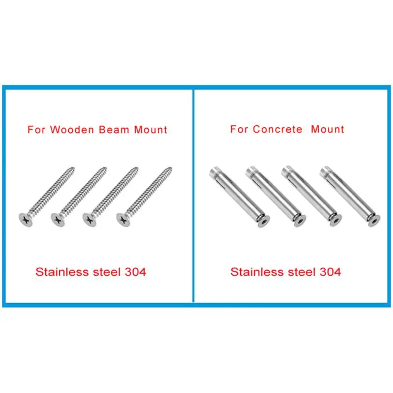 

Hammock Chair Hanging Kit Spring Swivel Hooks Ceiling Mount Tool Set Accessories for Idoor Outdoor Swing Lazy Chair